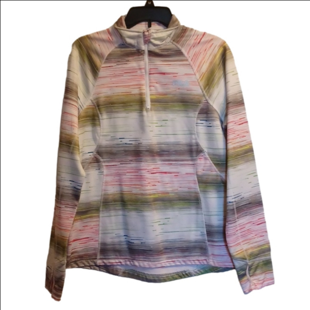 FILA SPORT, PULL OVER JACKET, WITH ZIP FRONT. SIZE LARGE.